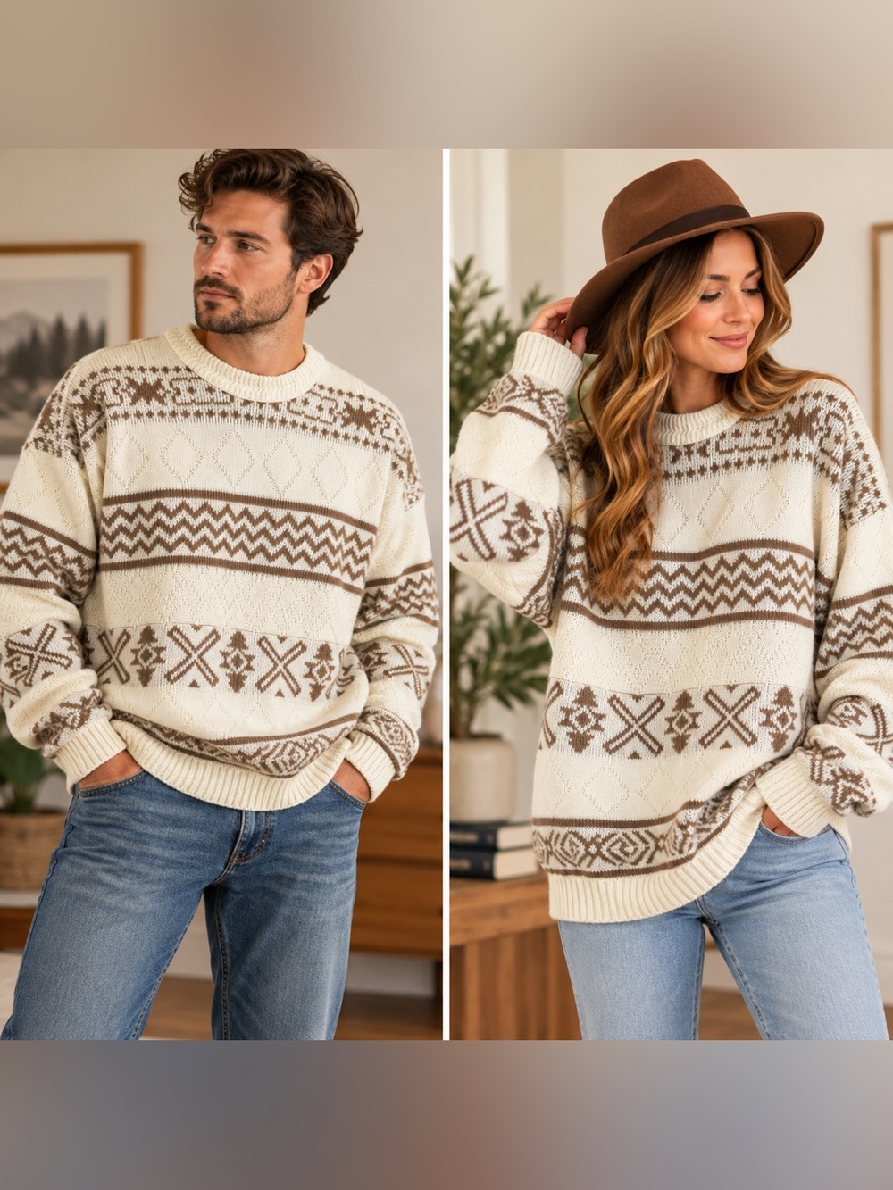 Vintage Arnold Palmer Fair Isle Sweater Made in Canada Size 40